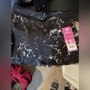 Pop Fit Marble Leggings size L